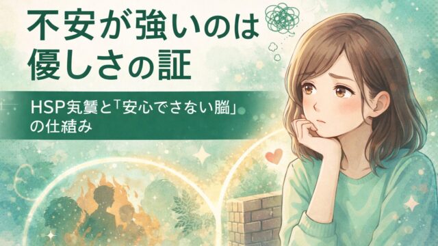 不安が強いあなたへ
